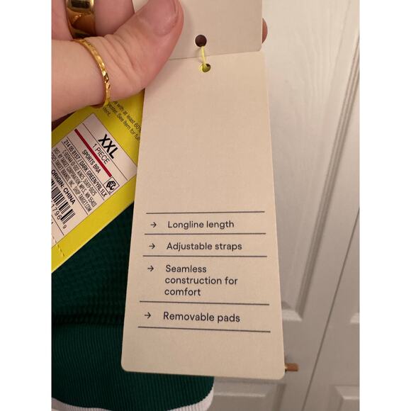 NWT! Target All in Motion Green longline sports bra - Picture 5 of 8